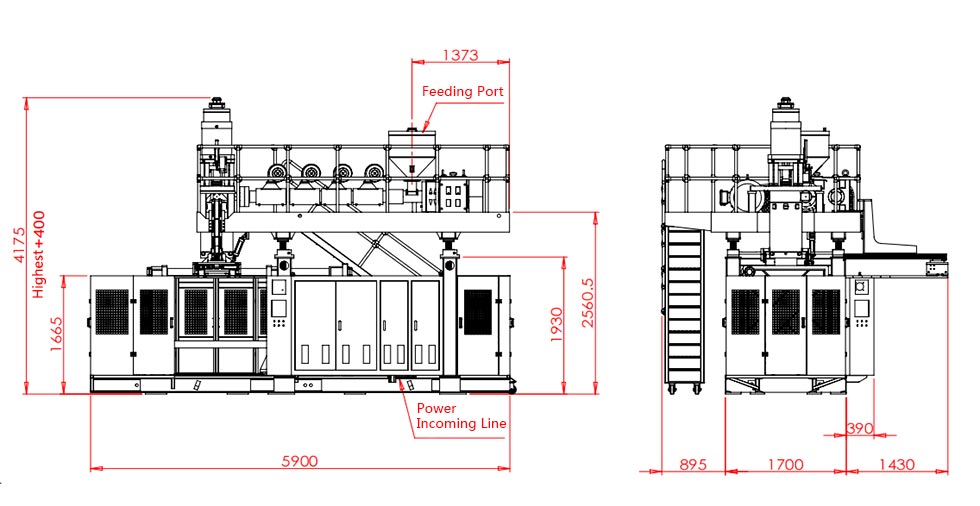 KGB100B 120L Accumulator Blow Molding Machine: sil it passe by jo diel?